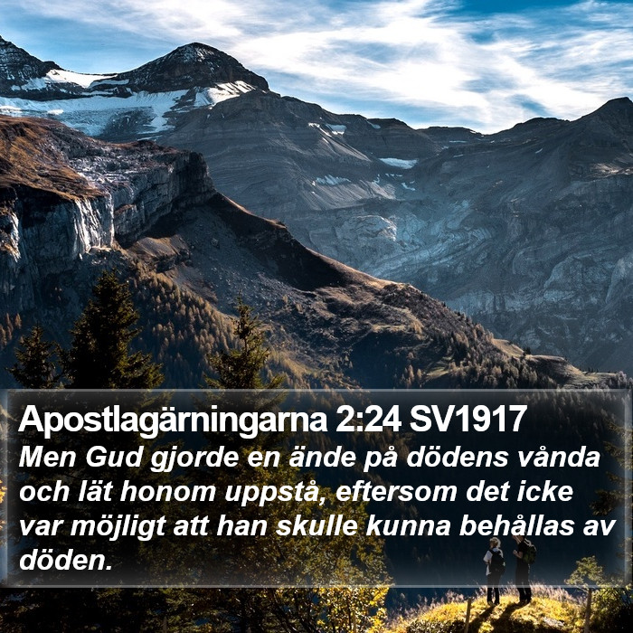 Apostlagärningarna 2:24 SV1917 Bible Study