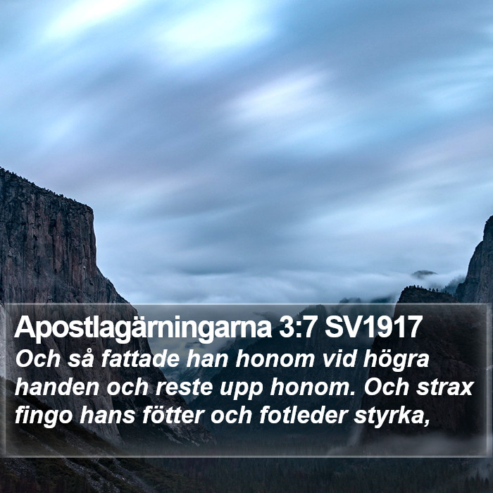 Apostlagärningarna 3:7 SV1917 Bible Study