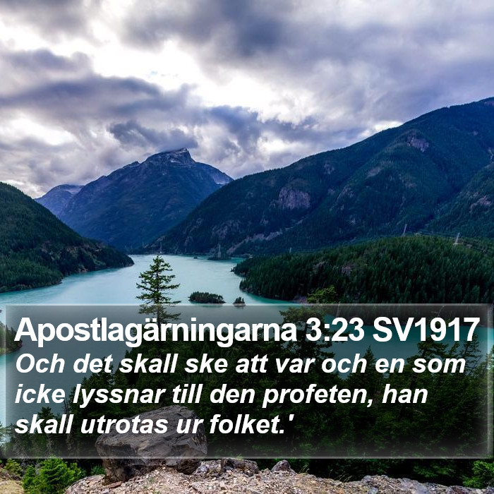 Apostlagärningarna 3:23 SV1917 Bible Study