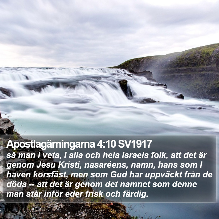 Apostlagärningarna 4:10 SV1917 Bible Study