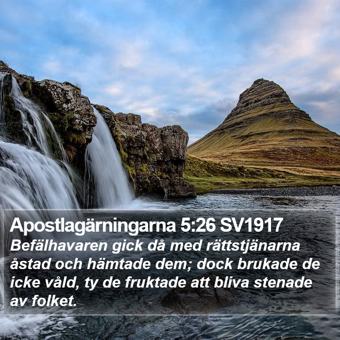 Apostlagärningarna 5:26 SV1917 Bible Study