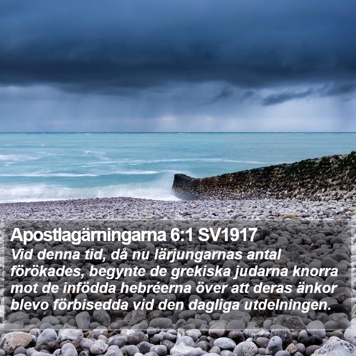 Apostlagärningarna 6:1 SV1917 Bible Study