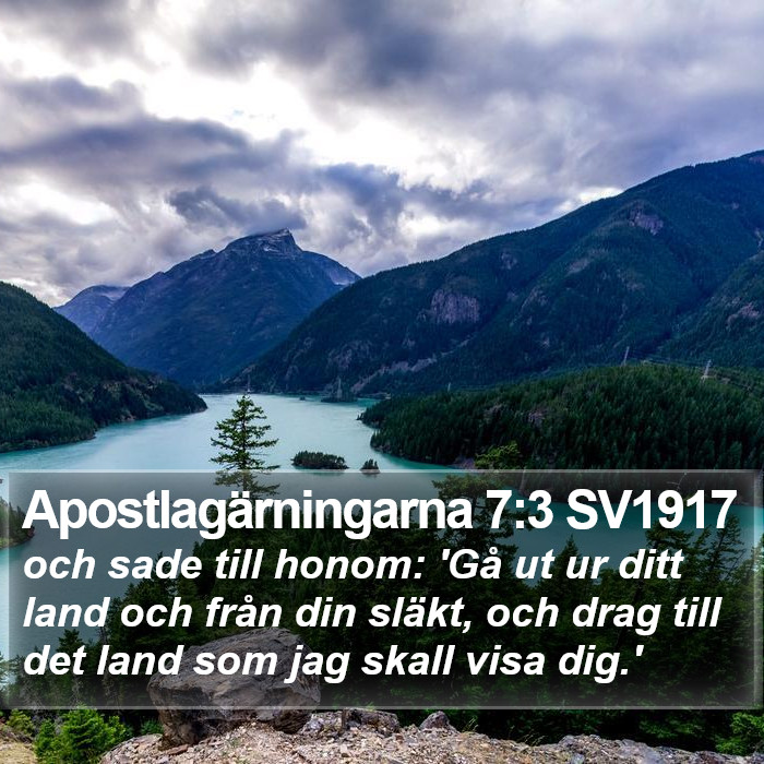 Apostlagärningarna 7:3 SV1917 Bible Study