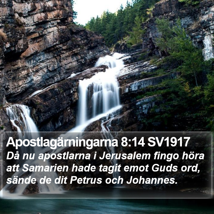 Apostlagärningarna 8:14 SV1917 Bible Study