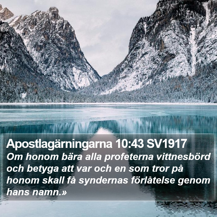 Apostlagärningarna 10:43 SV1917 Bible Study