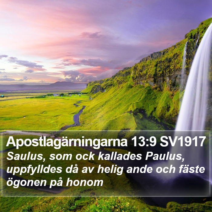 Apostlagärningarna 13:9 SV1917 Bible Study