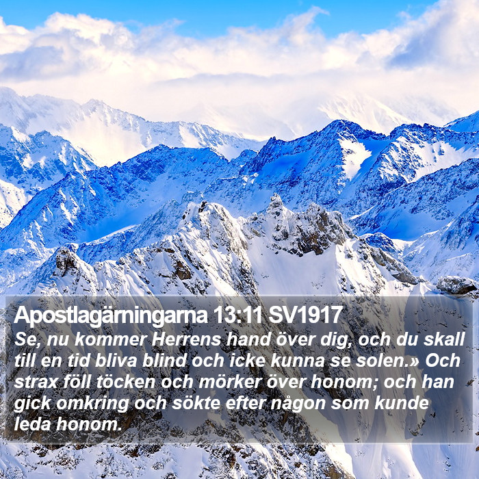 Apostlagärningarna 13:11 SV1917 Bible Study