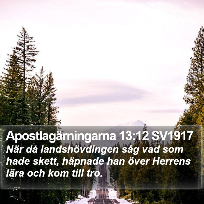 Apostlagärningarna 13:12 SV1917 Bible Study