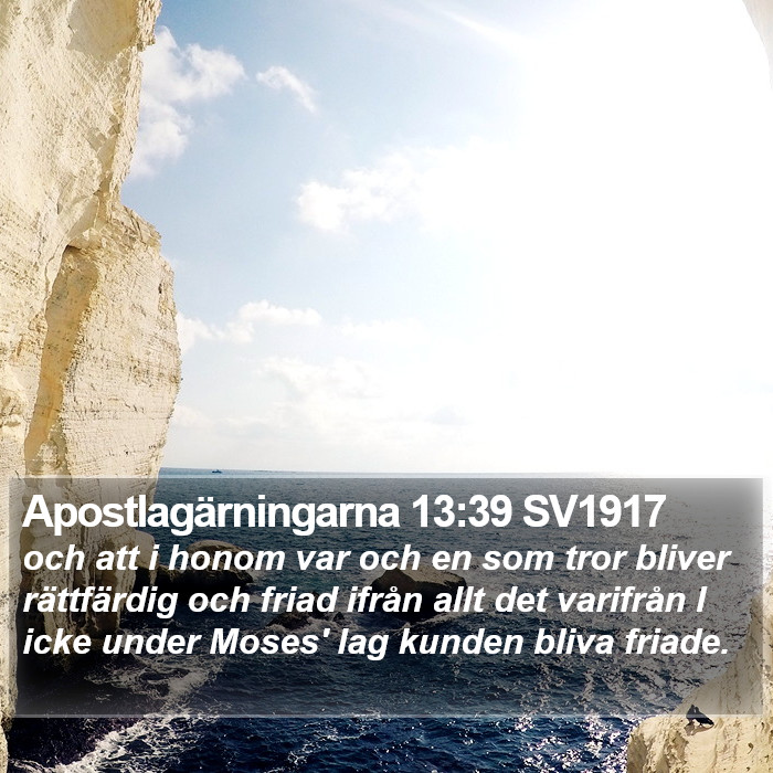 Apostlagärningarna 13:39 SV1917 Bible Study