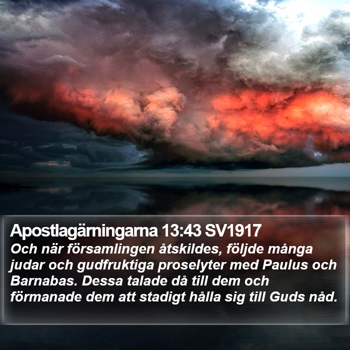 Apostlagärningarna 13:43 SV1917 Bible Study