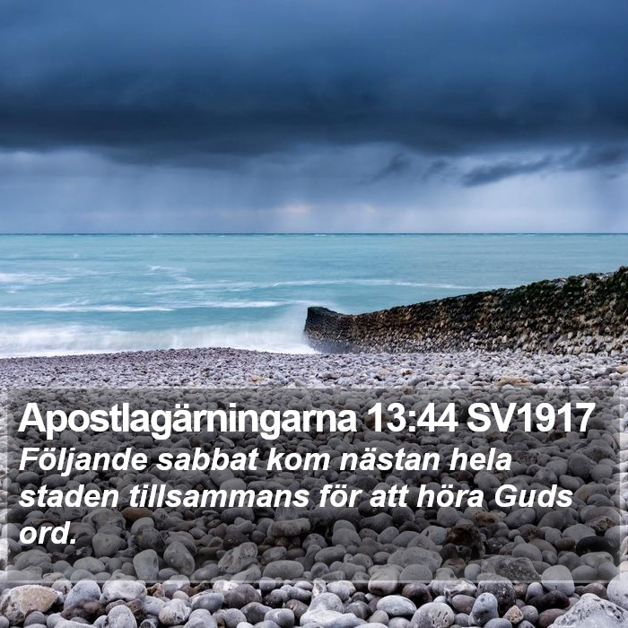 Apostlagärningarna 13:44 SV1917 Bible Study