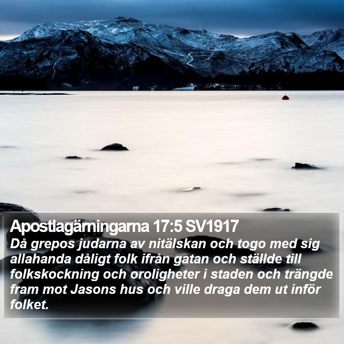 Apostlagärningarna 17:5 SV1917 Bible Study