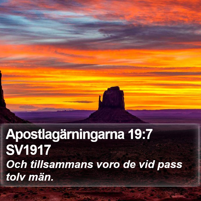 Apostlagärningarna 19:7 SV1917 Bible Study