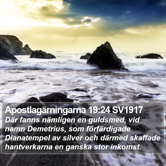 Apostlagärningarna 19:24 SV1917 Bible Study