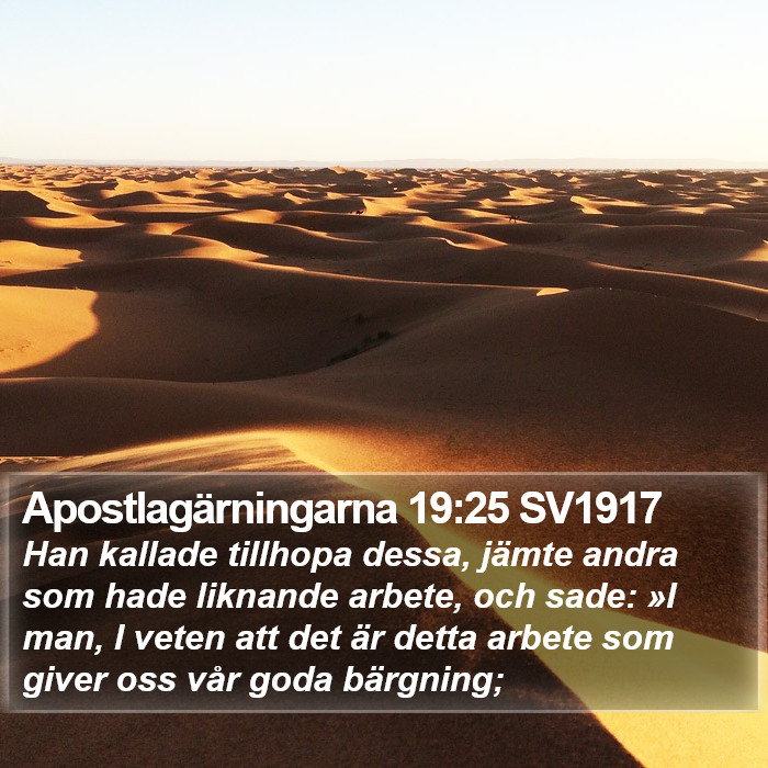 Apostlagärningarna 19:25 SV1917 Bible Study