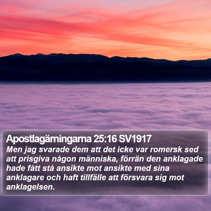 Apostlagärningarna 25:16 SV1917 Bible Study