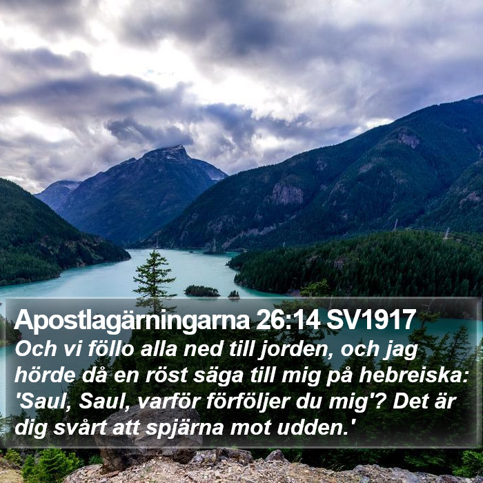 Apostlagärningarna 26:14 SV1917 Bible Study