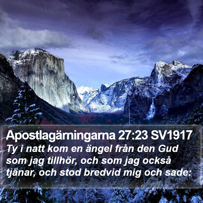 Apostlagärningarna 27:23 SV1917 Bible Study