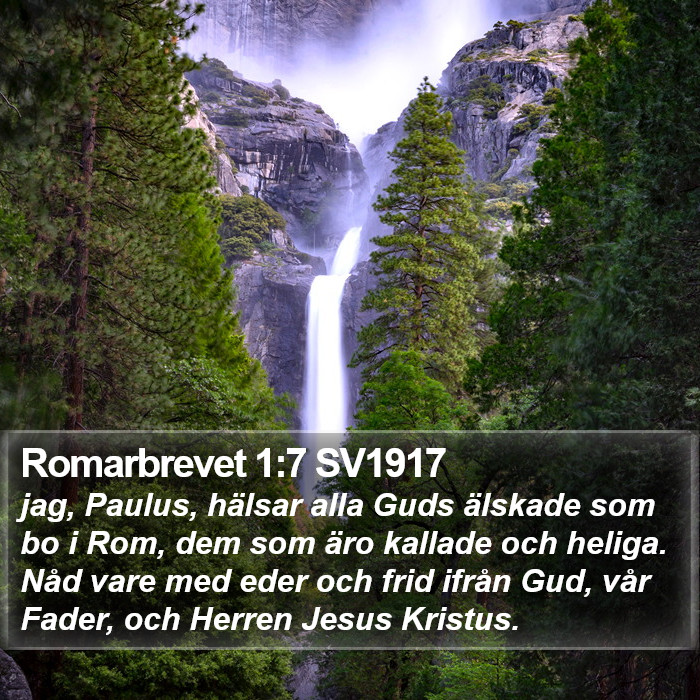 Romarbrevet 1:7 SV1917 Bible Study