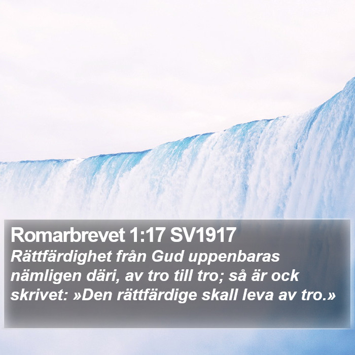 Romarbrevet 1:17 SV1917 Bible Study