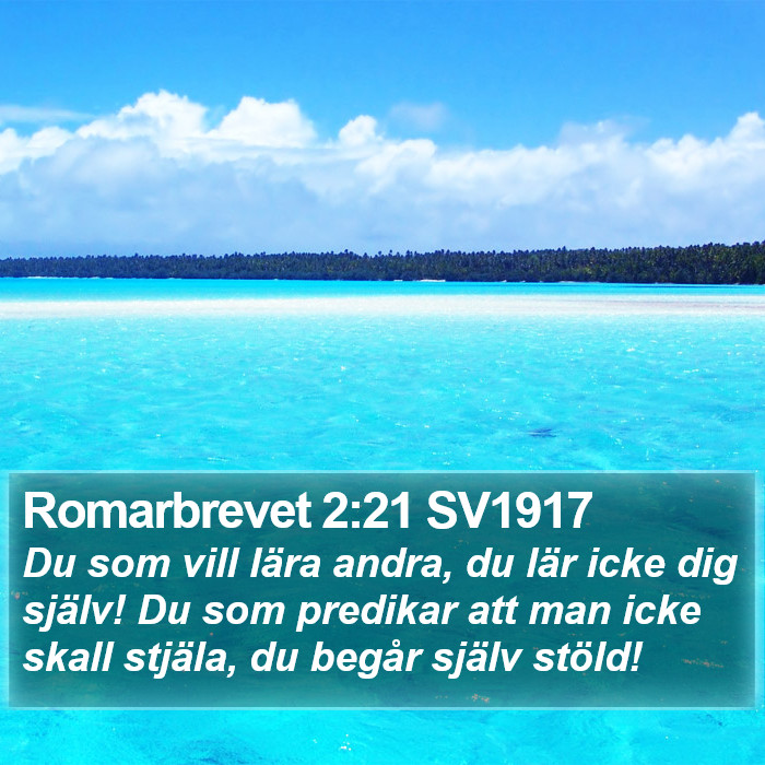 Romarbrevet 2:21 SV1917 Bible Study