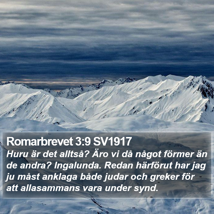 Romarbrevet 3:9 SV1917 Bible Study