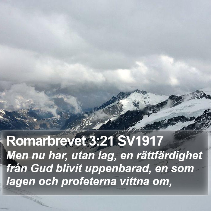 Romarbrevet 3:21 SV1917 Bible Study