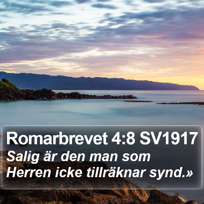 Romarbrevet 4:8 SV1917 Bible Study