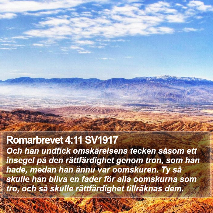 Romarbrevet 4:11 SV1917 Bible Study