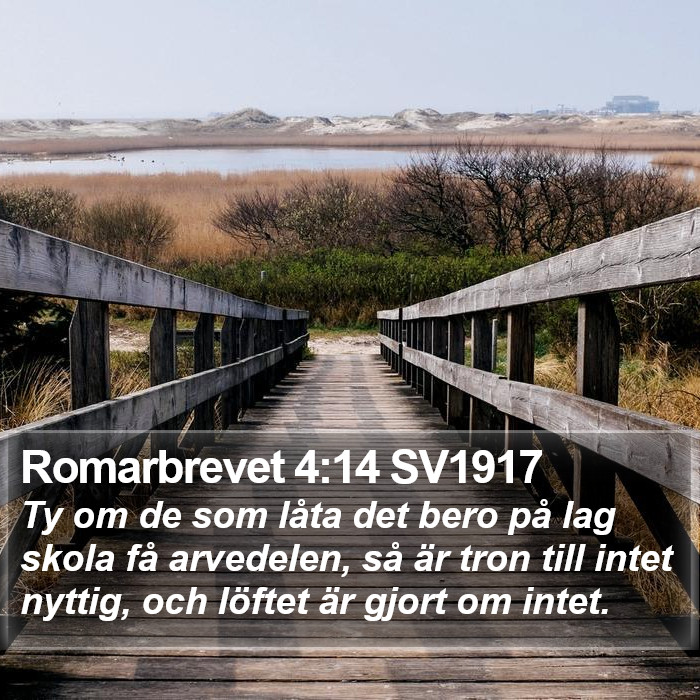 Romarbrevet 4:14 SV1917 Bible Study