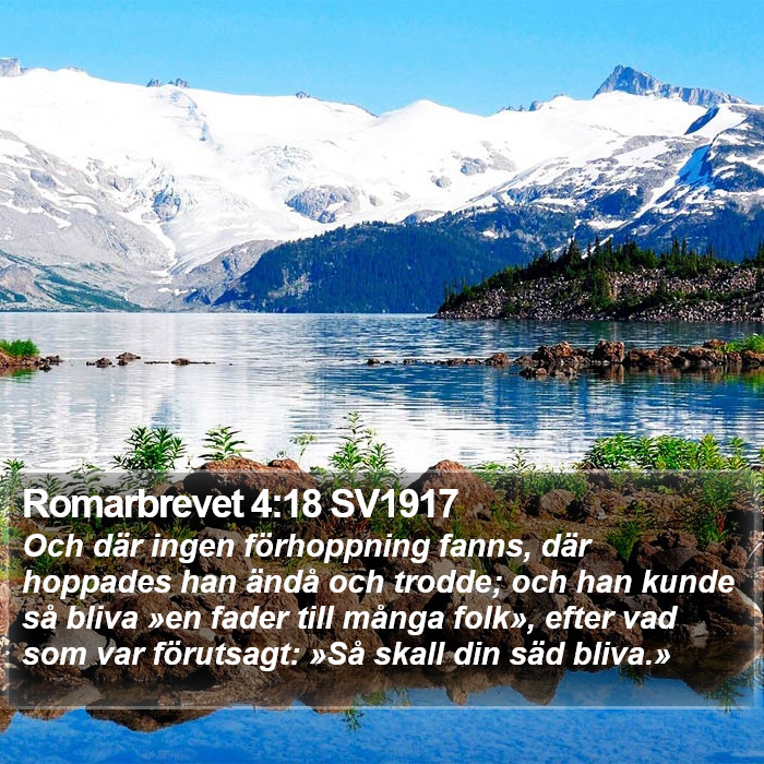 Romarbrevet 4:18 SV1917 Bible Study