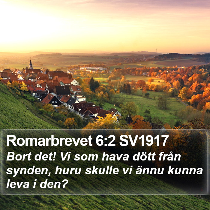 Romarbrevet 6:2 SV1917 Bible Study