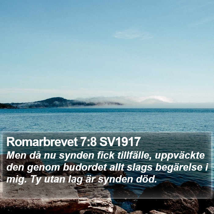 Romarbrevet 7:8 SV1917 Bible Study