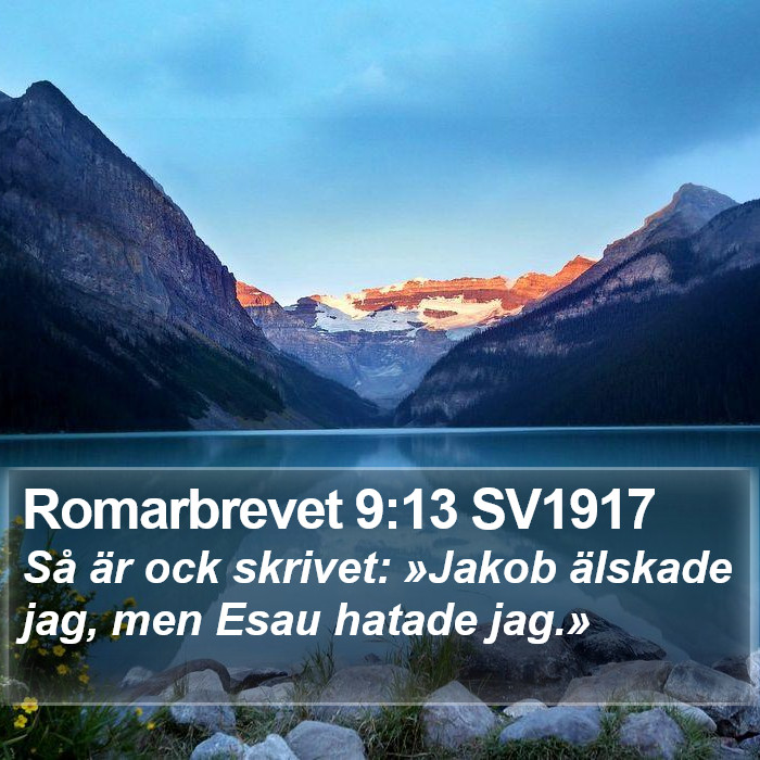 Romarbrevet 9:13 SV1917 Bible Study
