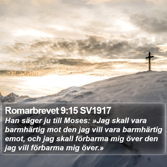 Romarbrevet 9:15 SV1917 Bible Study