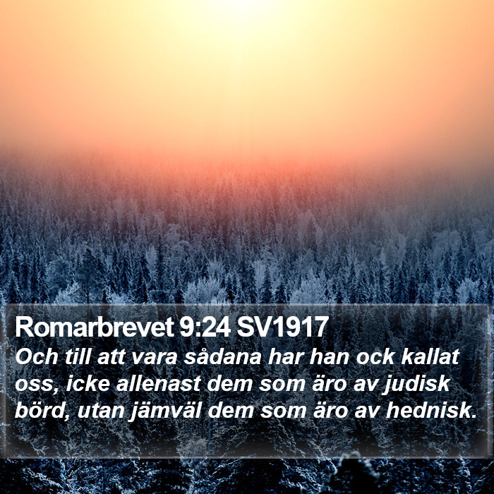 Romarbrevet 9:24 SV1917 Bible Study