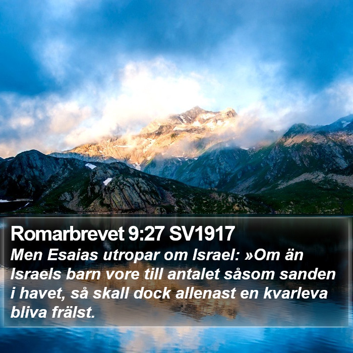 Romarbrevet 9:27 SV1917 Bible Study