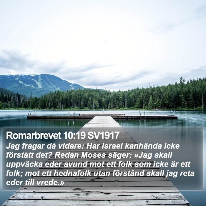 Romarbrevet 10:19 SV1917 Bible Study