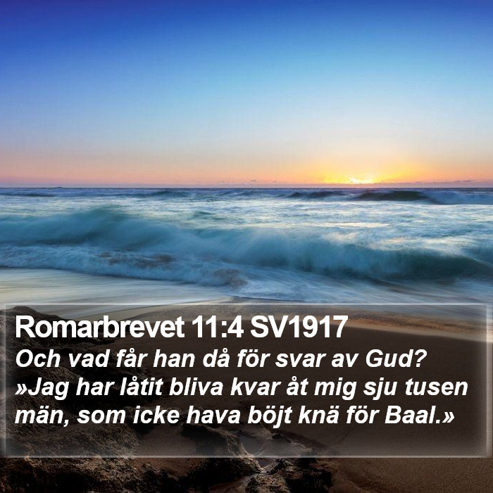 Romarbrevet 11:4 SV1917 Bible Study