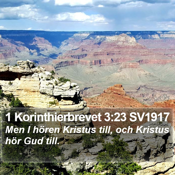 1 Korinthierbrevet 3:23 SV1917 Bible Study