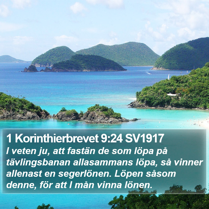 1 Korinthierbrevet 9:24 SV1917 Bible Study