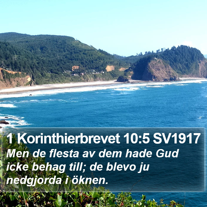 1 Korinthierbrevet 10:5 SV1917 Bible Study