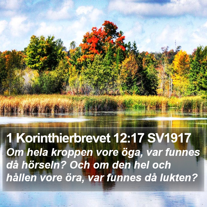 1 Korinthierbrevet 12:17 SV1917 Bible Study