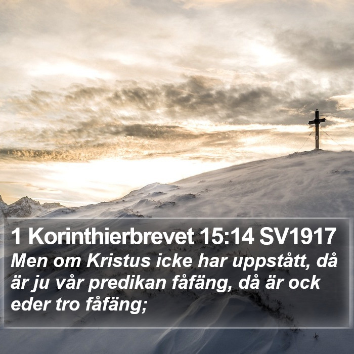 1 Korinthierbrevet 15:14 SV1917 Bible Study