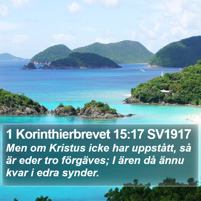 1 Korinthierbrevet 15:17 SV1917 Bible Study