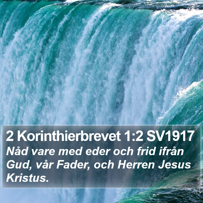 2 Korinthierbrevet 1:2 SV1917 Bible Study