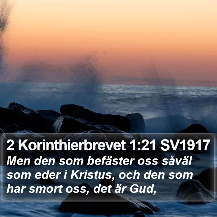 2 Korinthierbrevet 1:21 SV1917 Bible Study