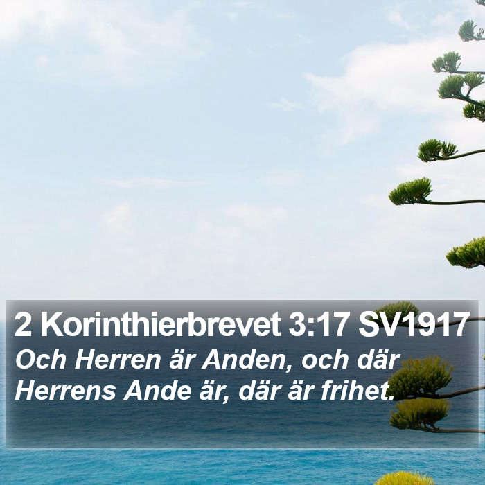 2 Korinthierbrevet 3:17 SV1917 Bible Study