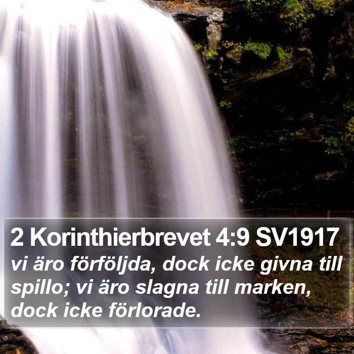 2 Korinthierbrevet 4:9 SV1917 Bible Study