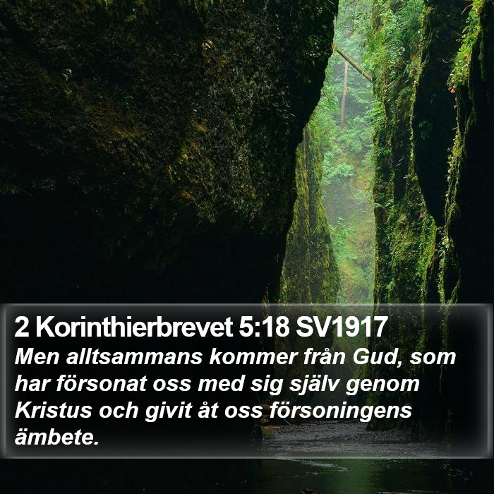 2 Korinthierbrevet 5:18 SV1917 Bible Study